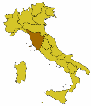 Posición del municipio en Italia